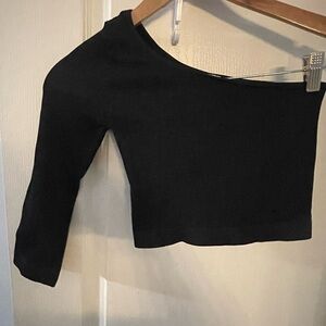 Nikibiki Black One-Shoulder Top